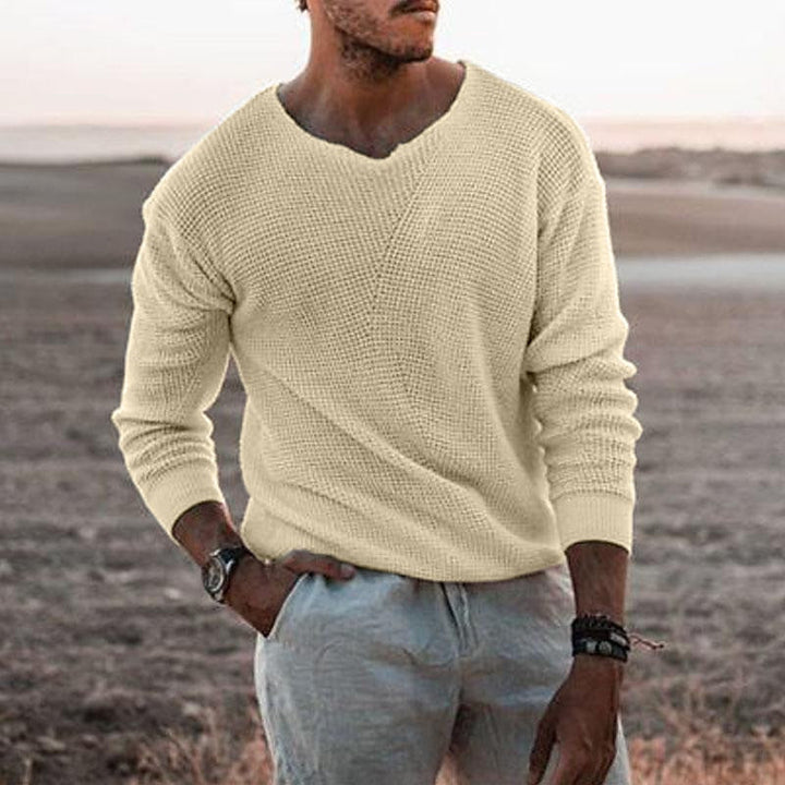 Sullivan | Textured V-Neck Sweater