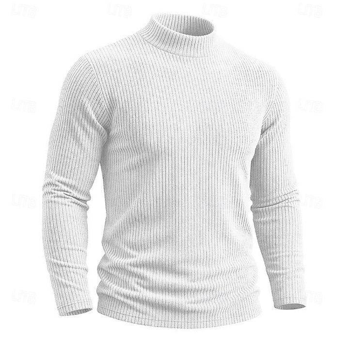 Callahan | Ribbed Mock-Neck Top