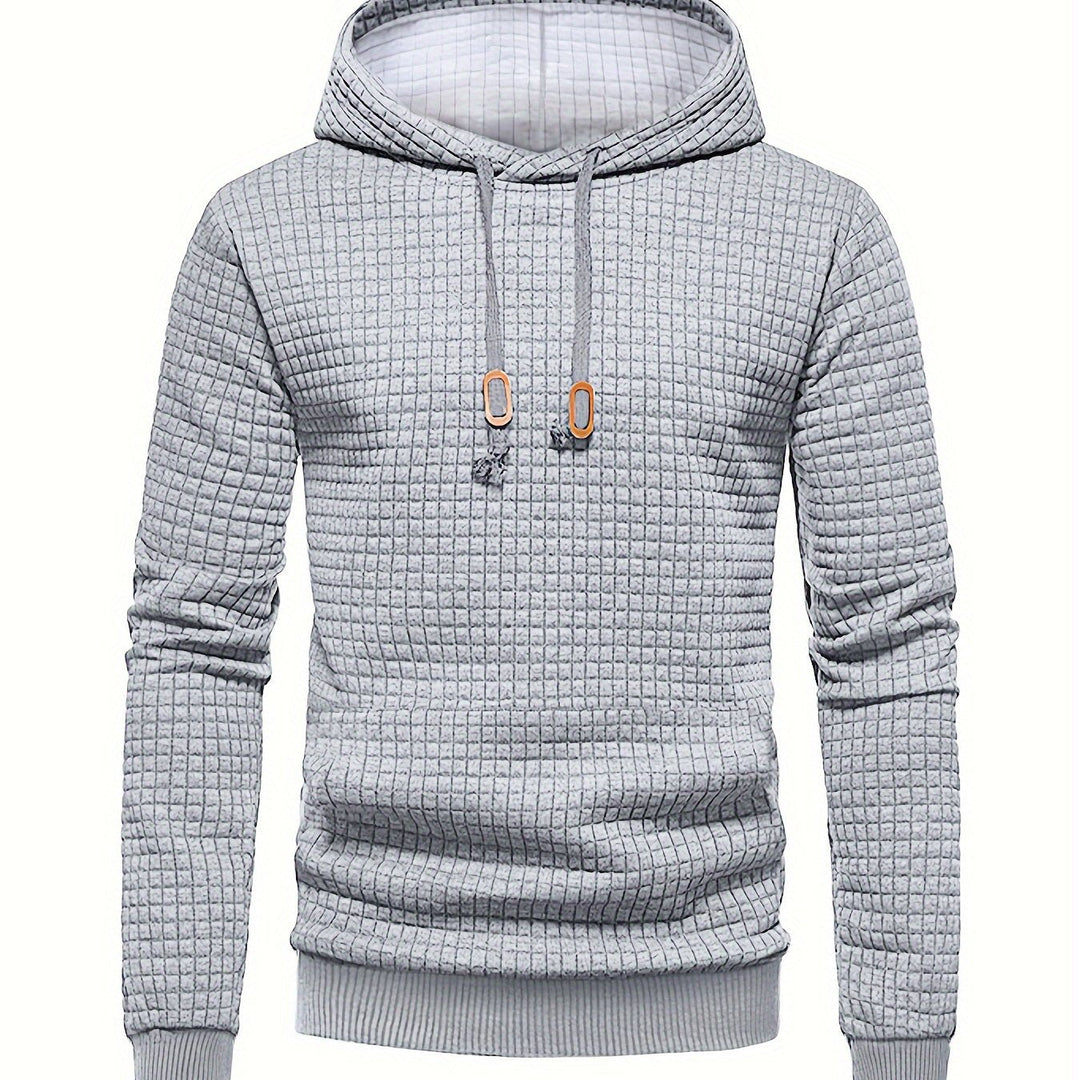 Garrison | Textured Hooded Pullover Hoodie