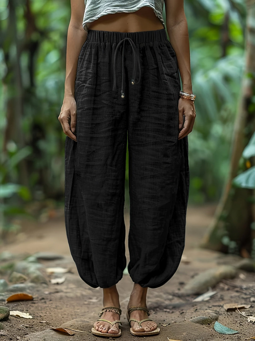 Marjorie | Relaxed Drawstring Lantern Pants