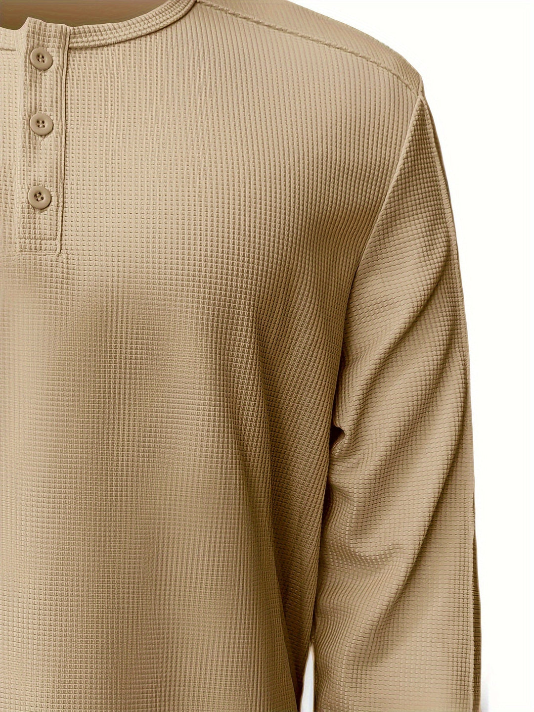 Carson | Textured Long-Sleeve Henley
