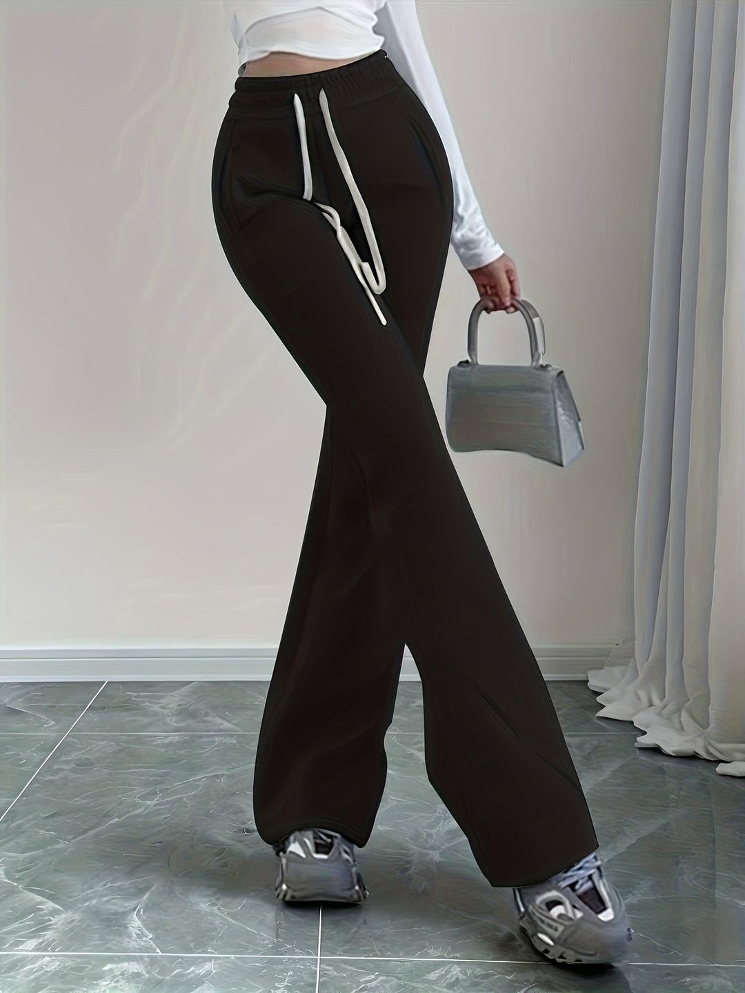 Gemma | High-Waist Flared Lounge Pants