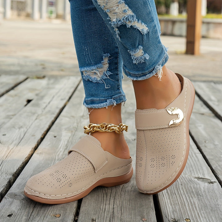 Bernadette | Cushioned Wedge Clogs