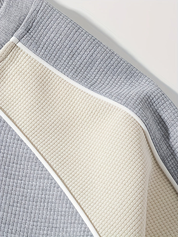 Sheldon | Color-Block Round Neck Sweatshirt