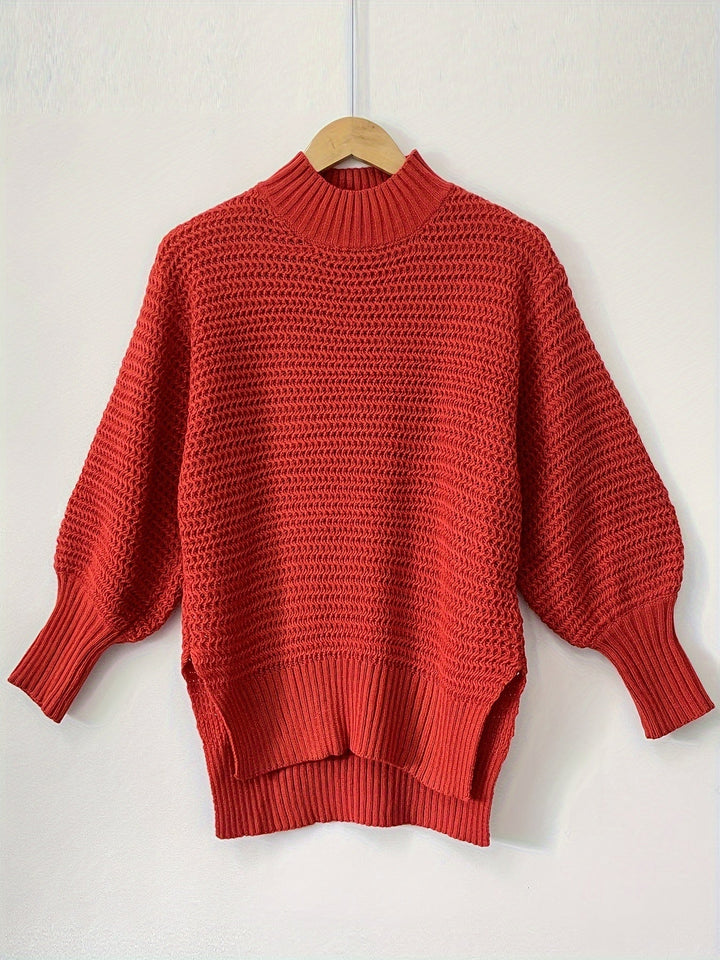 Evangeline | Textured High-Low Sweater