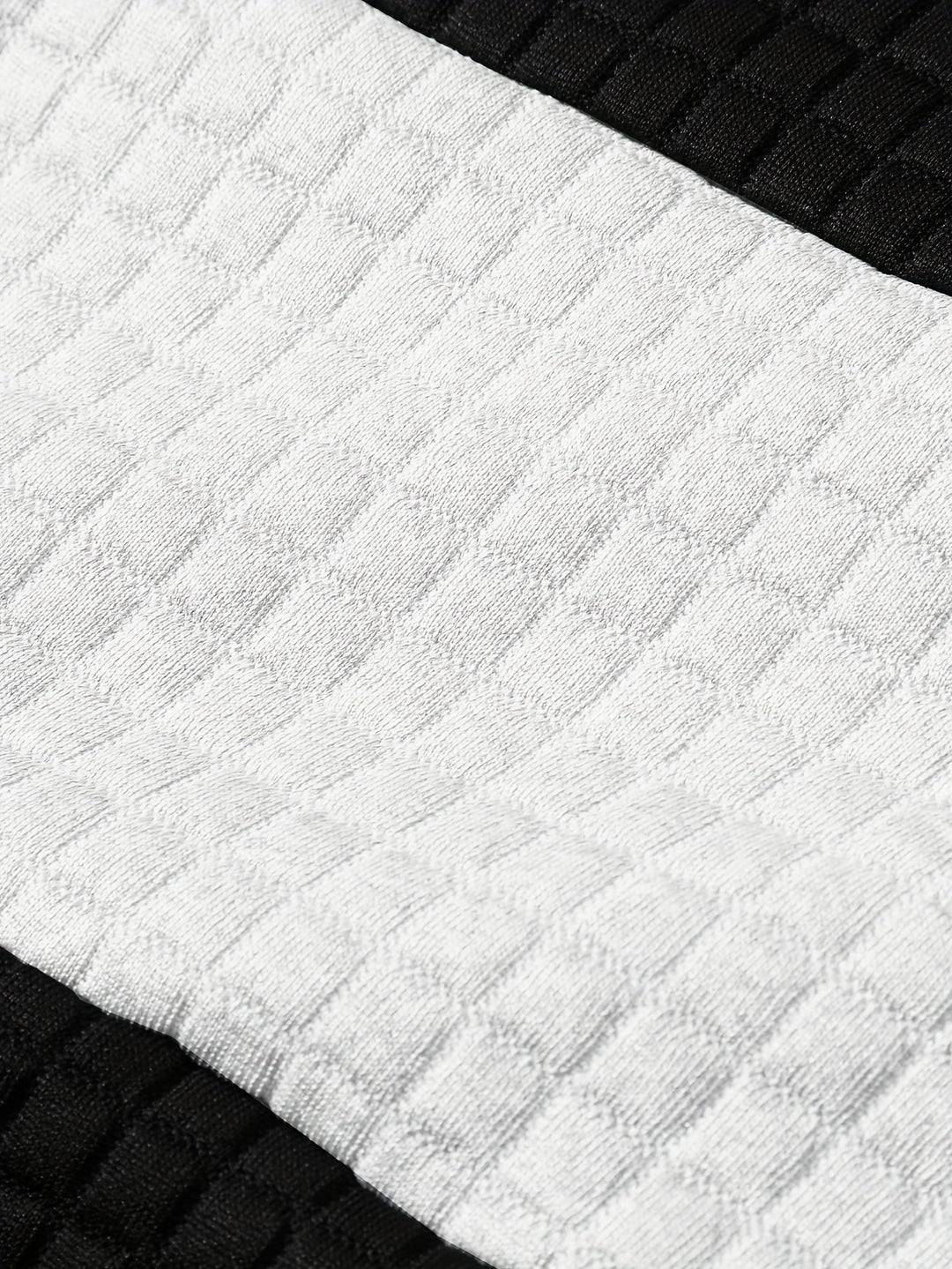 Hayes | Textured Colour-Block Hoodie