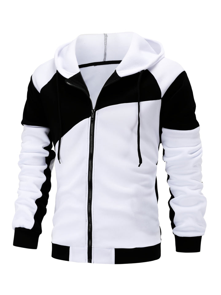 Bryce | Color Block Zip-Up Hooded Jacket