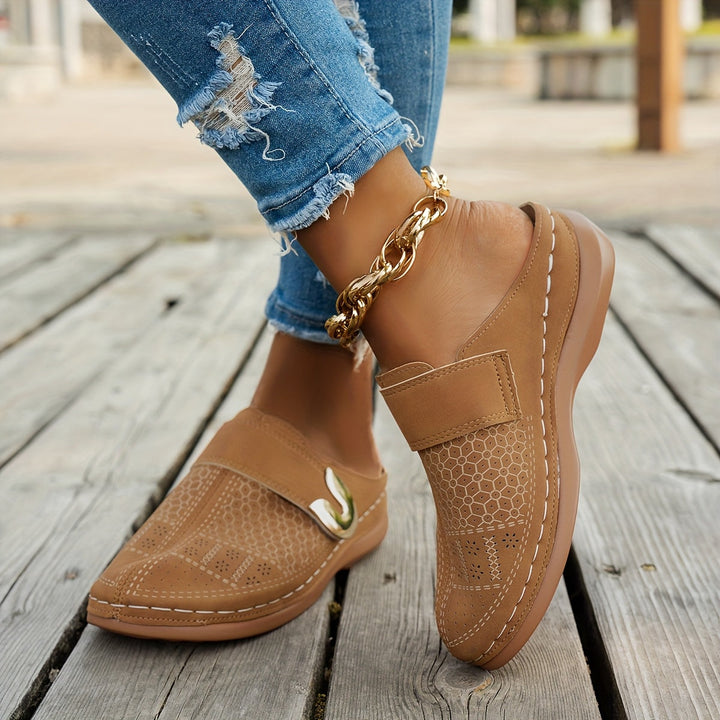 Annalise | Cushioned Wedge Clogs