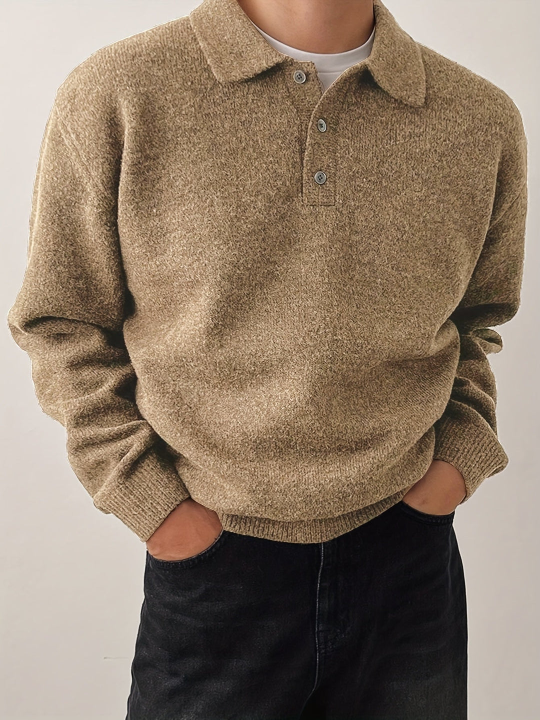 Landon | Refined Polo Collar Sweater