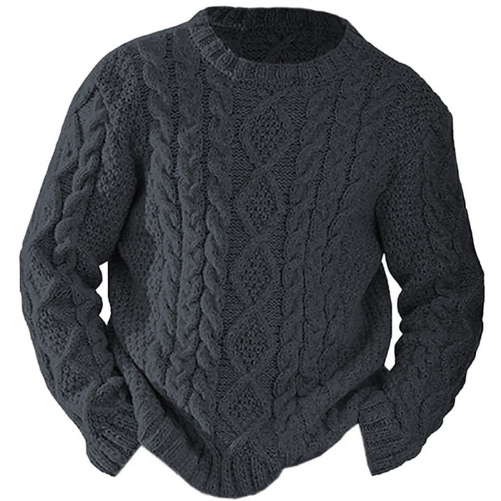 Ellis | Cable Knit Crew Neck Sweater