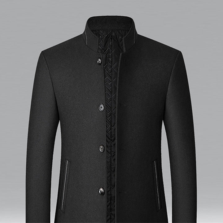 Gregory | Refined Stand-Collar Overcoat