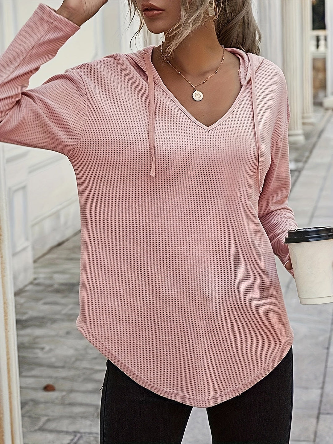 Kendra | Relaxed V-Neck Hoodie