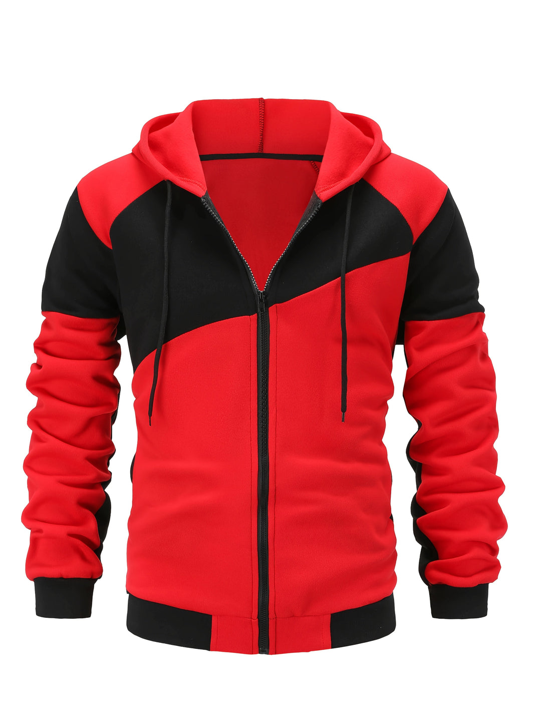 Bryce | Color Block Zip-Up Hooded Jacket