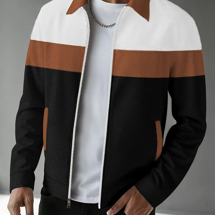 Cameron | Color-Block Zip-Up Jacket