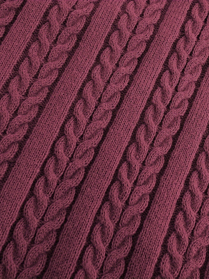 Gideon | Cable-Knit V-Neck Sweater Vest