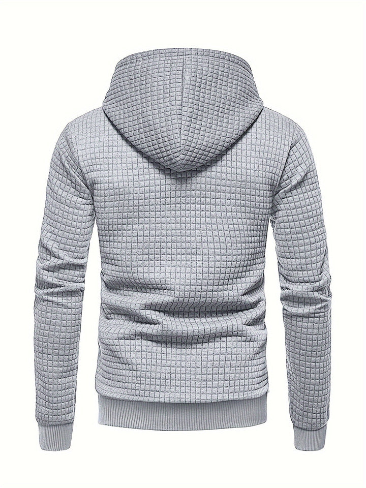 Garrison | Textured Hooded Pullover Hoodie