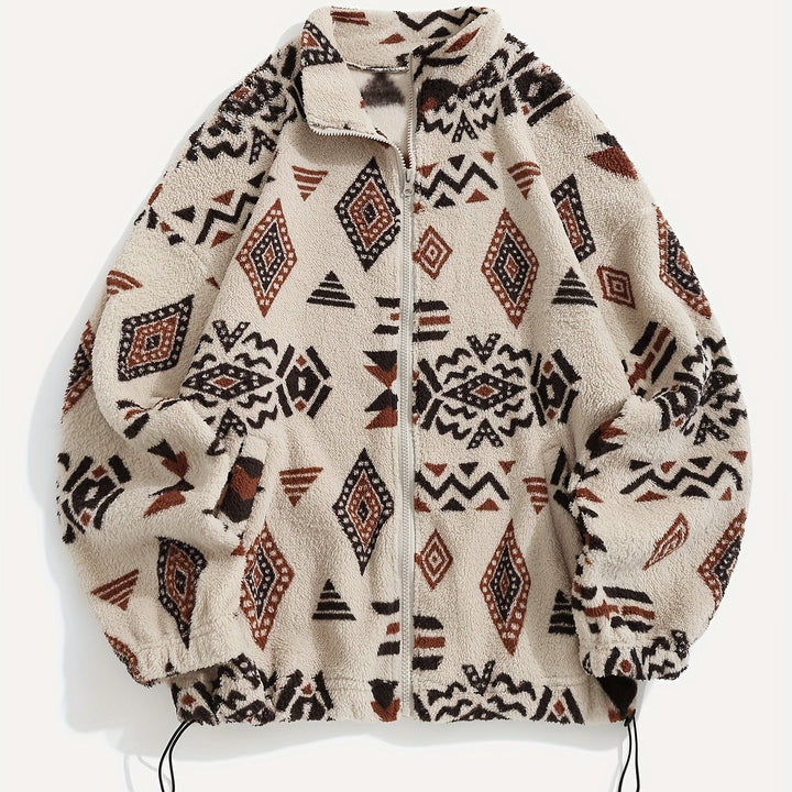 Carmen | Patterned Zip-Up Jacket