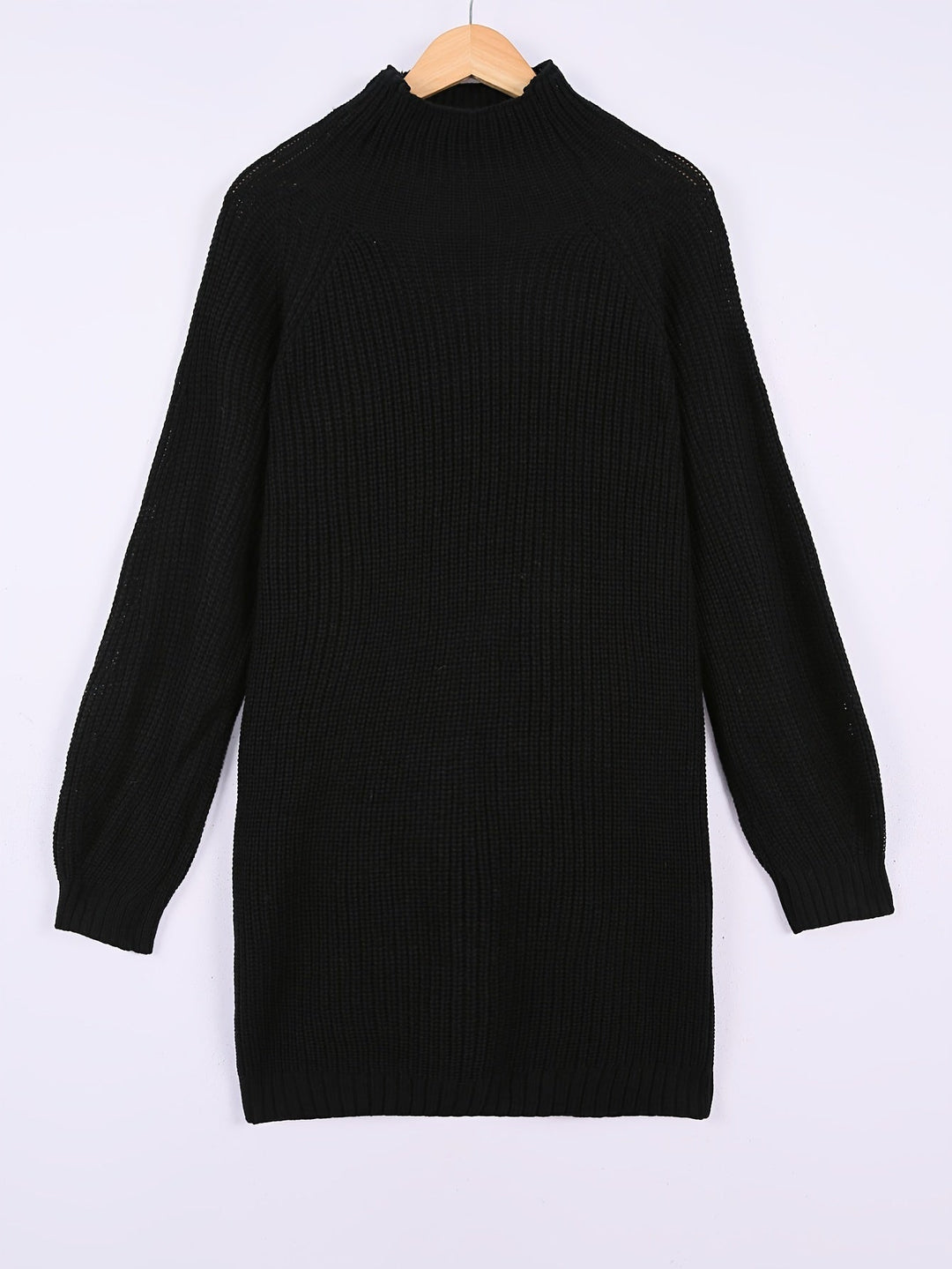 Iris | Relaxed Half-Turtleneck Sweater Dress