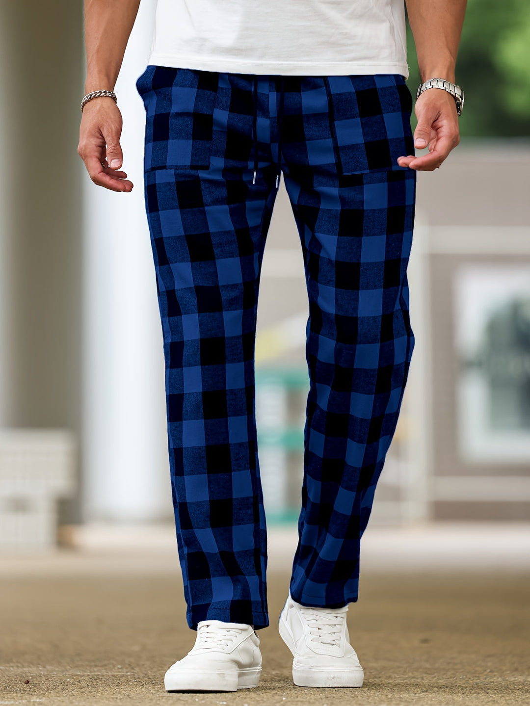 Damon | Relaxed Plaid Lounge Pants