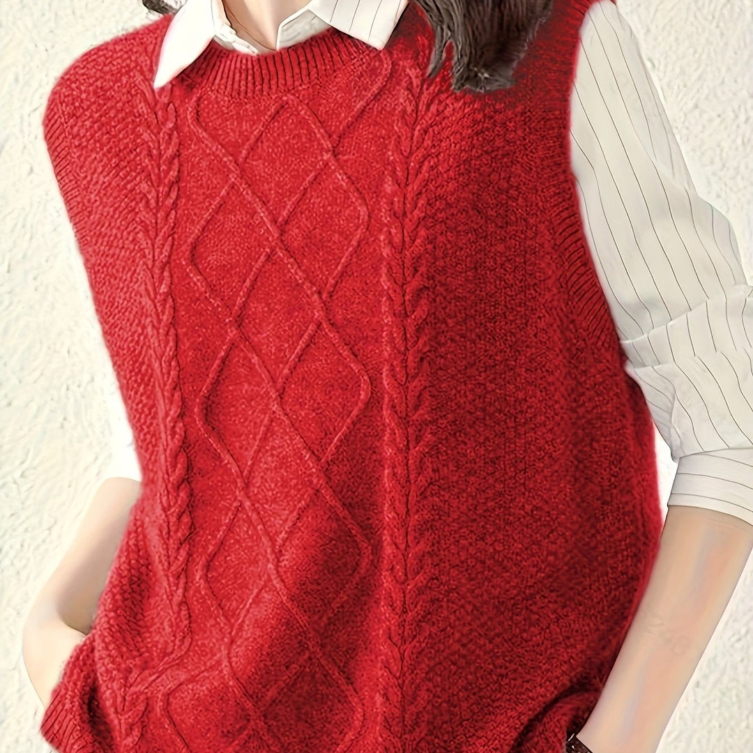 Brooke | Cable-Knit Sweater Vest