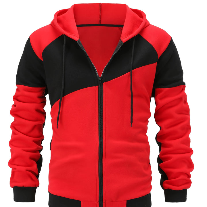 Bryce | Color Block Zip-Up Hooded Jacket
