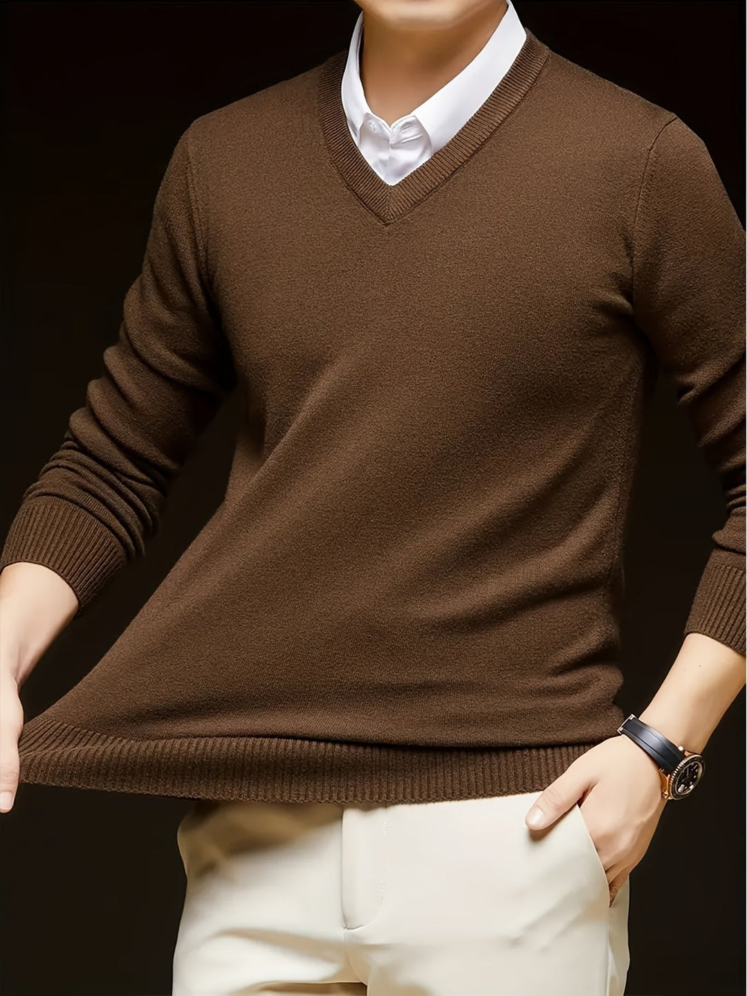 Hugh | Refined V-Neck Sweater