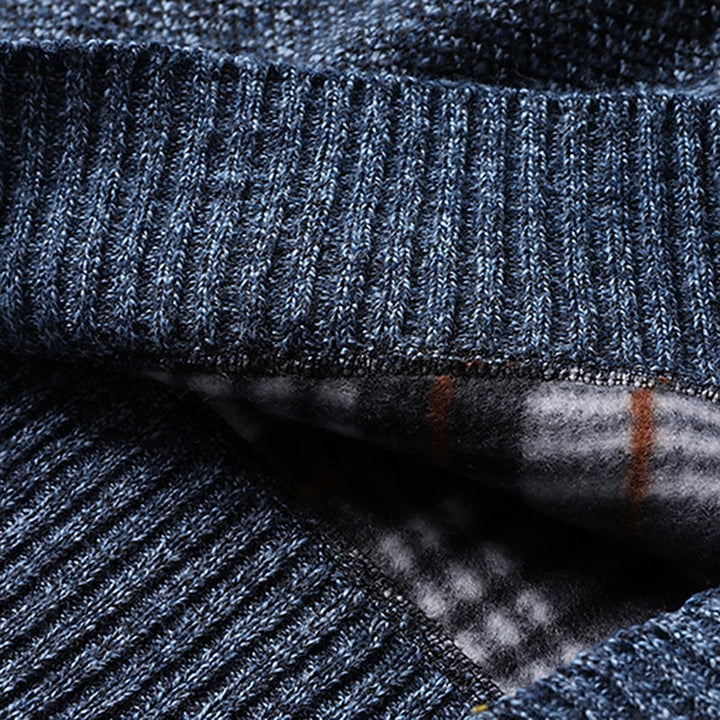 Nigel | Quarter-Zip Stand Collar Sweater