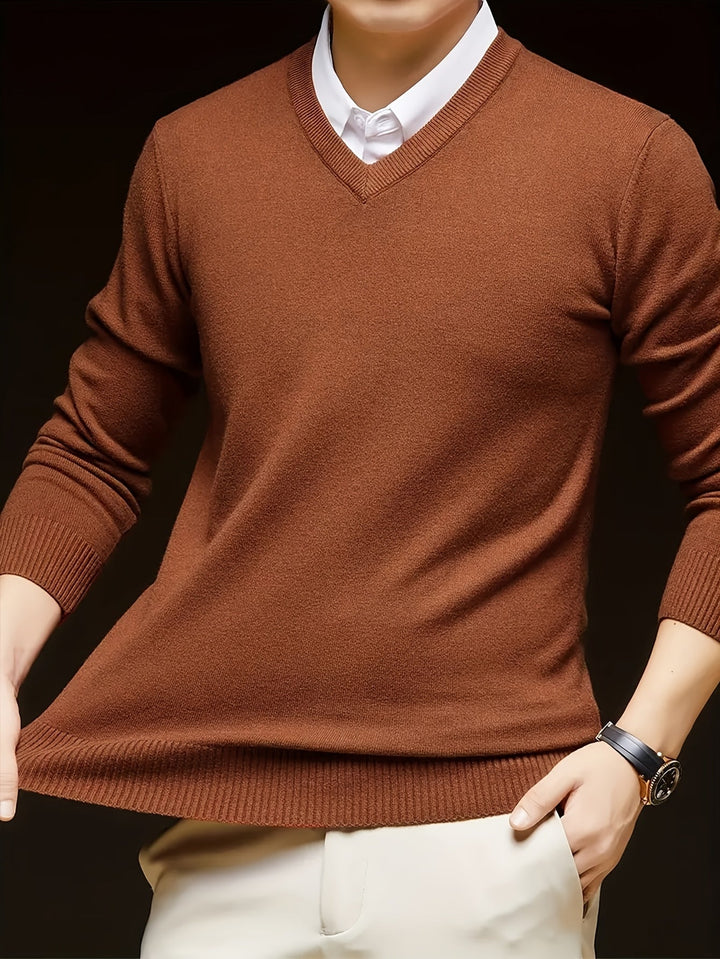 Hugh | Refined V-Neck Sweater