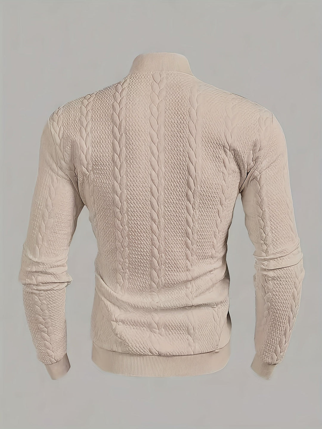 Merritt | Textured High-Neck Sweatshirt