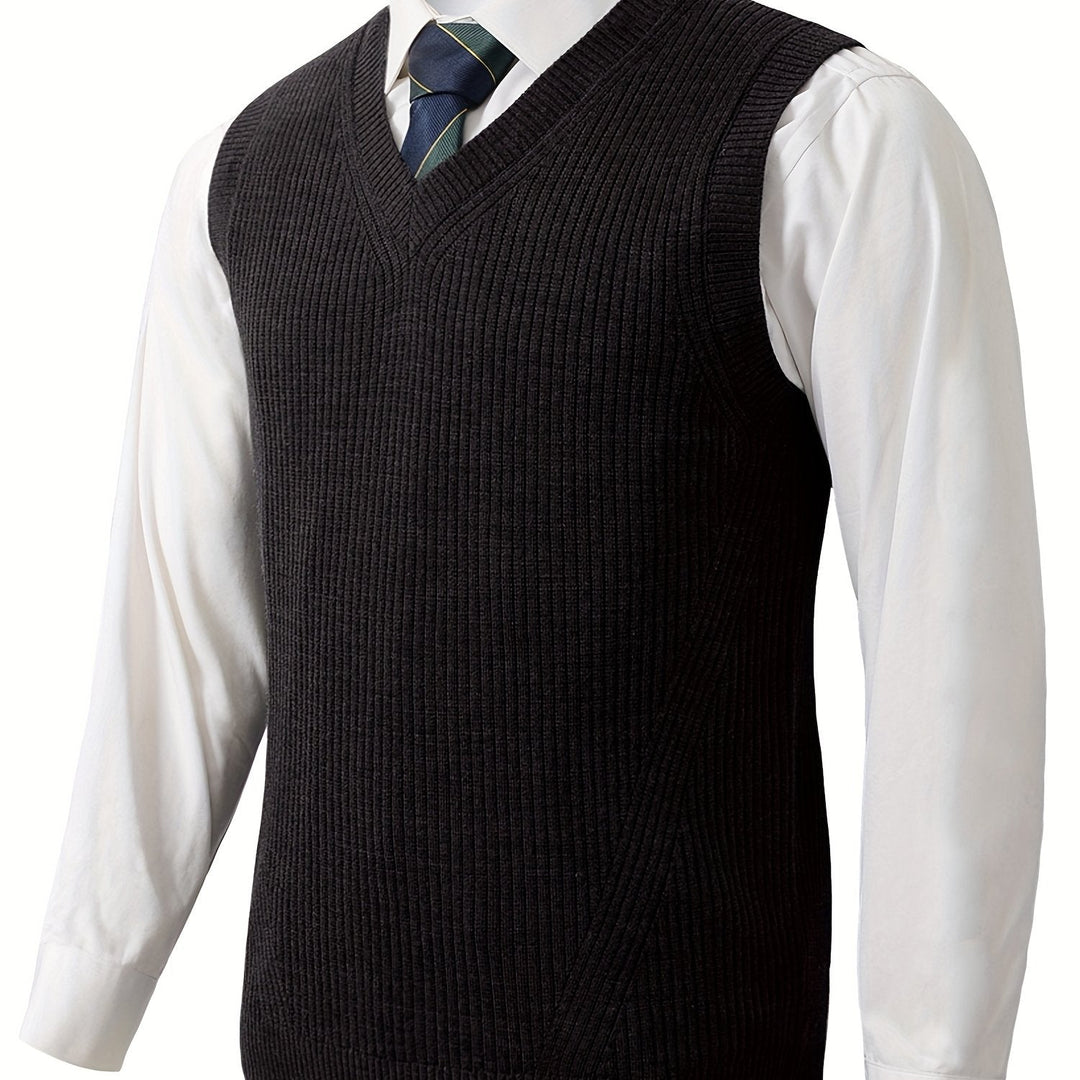 Ellis | Classic V-Neck Sweater Vest