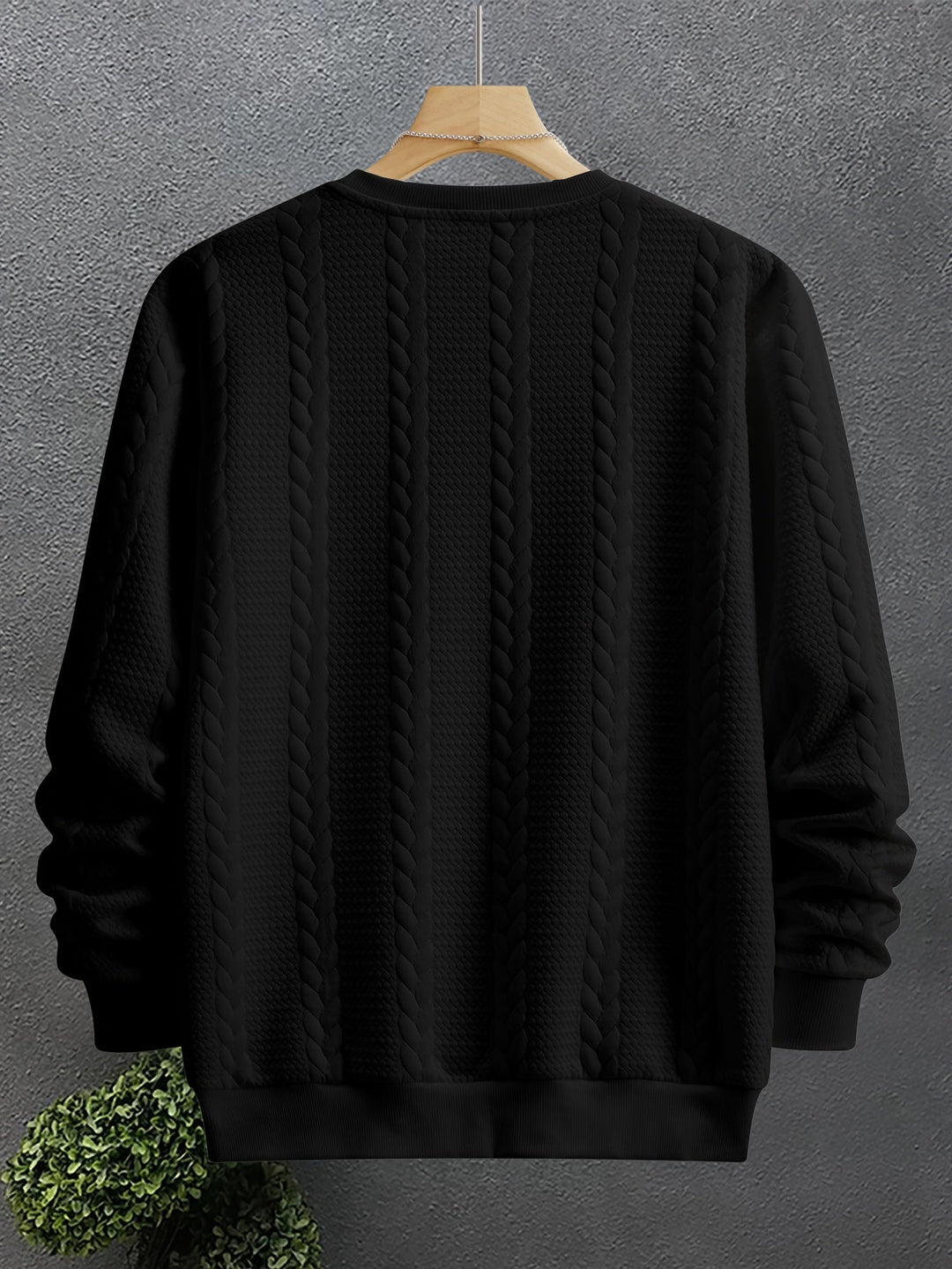 Thatcher | Textured Crew Neck Sweatshirt
