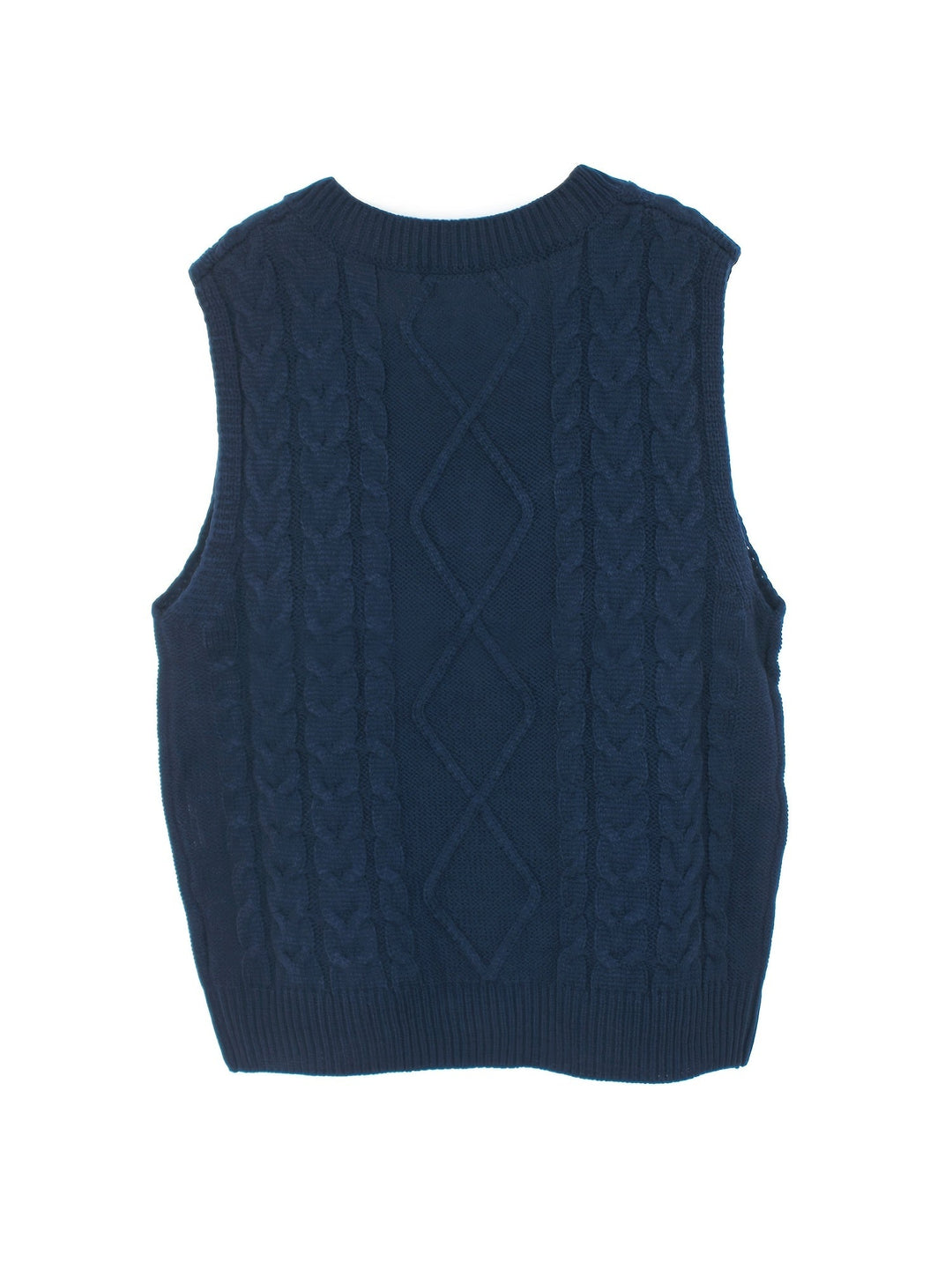 Cora | Cozy Cable-Knit V-Neck Sweater Vest