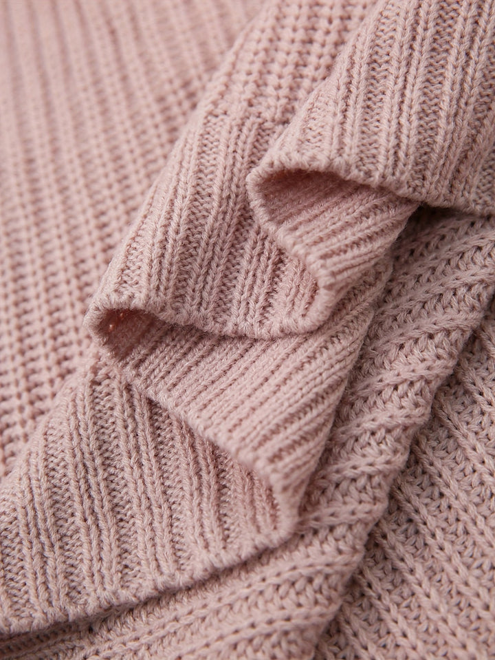 Iris | Relaxed Half-Turtleneck Sweater Dress