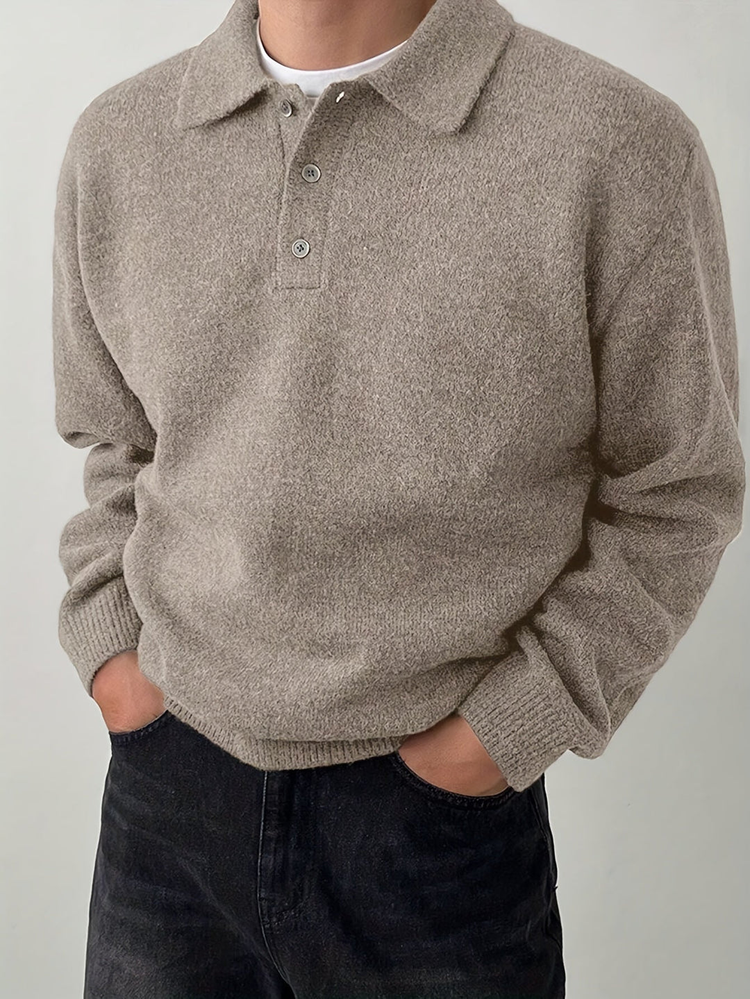 Landon | Refined Polo Collar Sweater