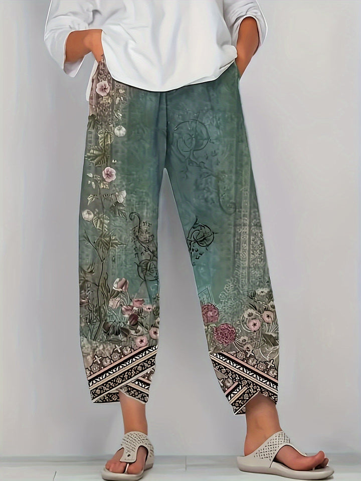 Meredith | Botanical Cropped Pants