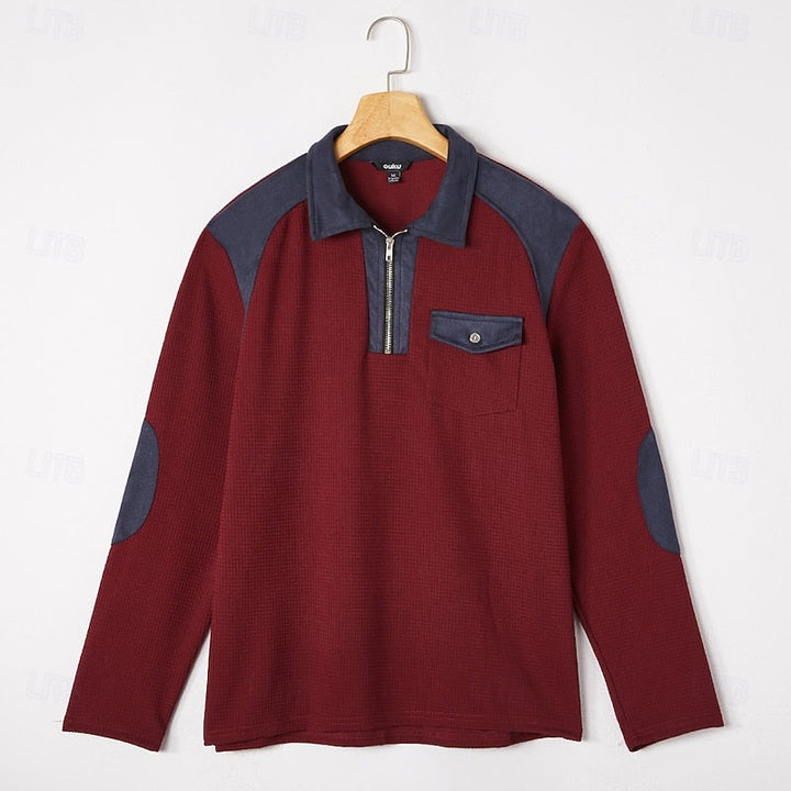 Corbin | Quarter-Zip Textured Pullover