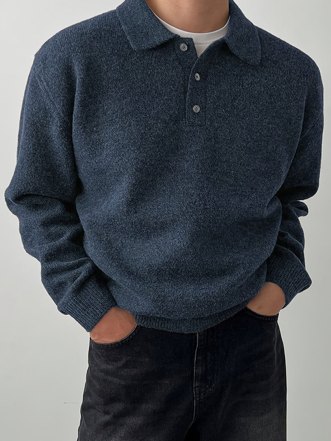 Landon | Refined Polo Collar Sweater