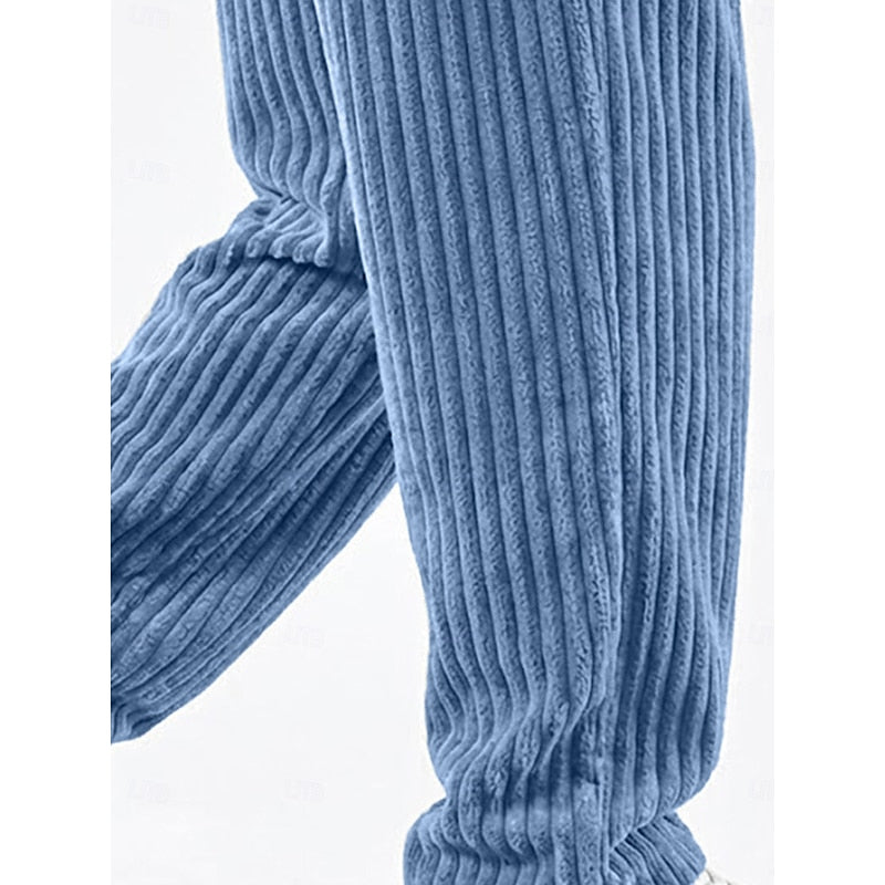 Bradford | Ribbed Straight-Leg Pants