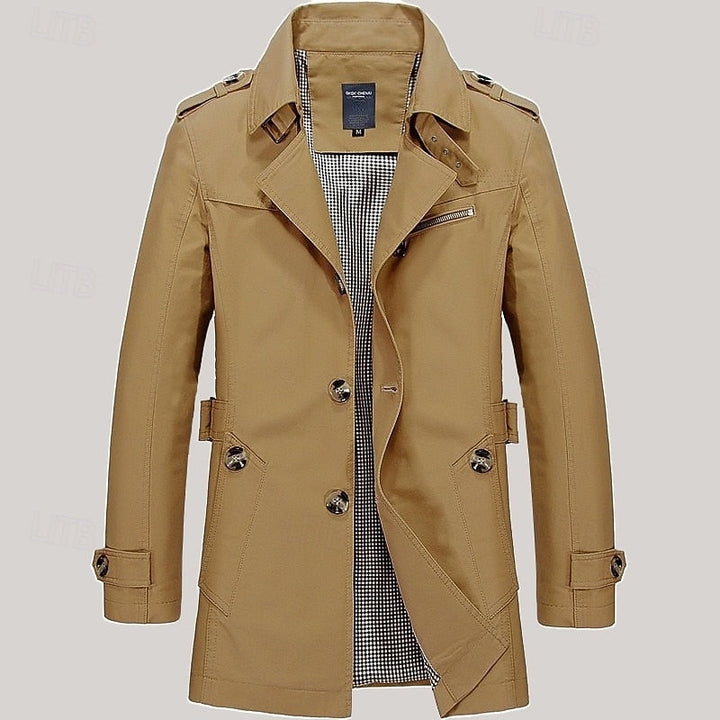 Leonard | Refined Single-Breasted Trench Coat