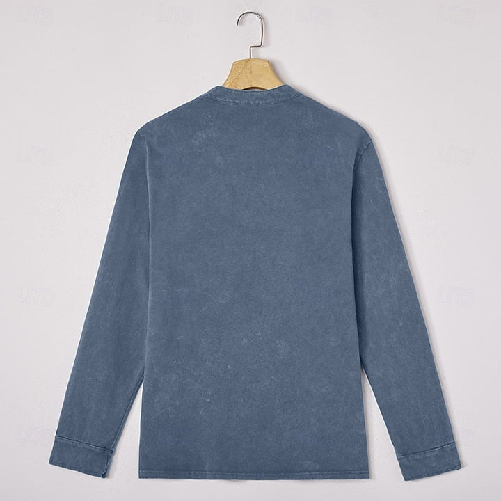 Blaine | Vintage Washed Henley Shirt