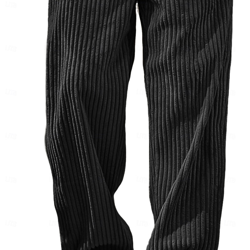 Bryson | Relaxed Ribbed Wide-Leg Pants