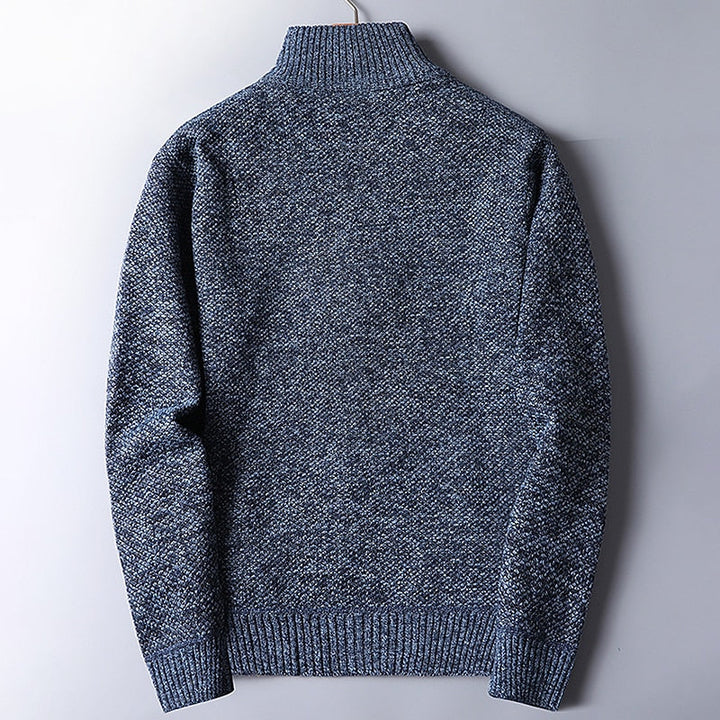Nigel | Quarter-Zip Stand Collar Sweater