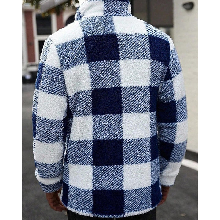 Merritt | Checked Standing-Collar Jacket