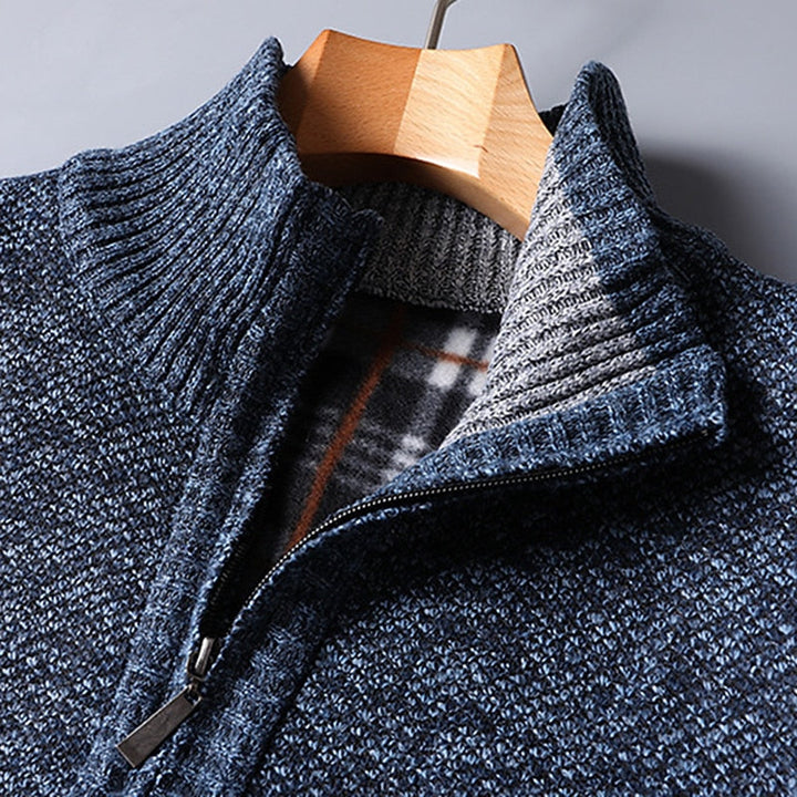 Nigel | Quarter-Zip Stand Collar Sweater