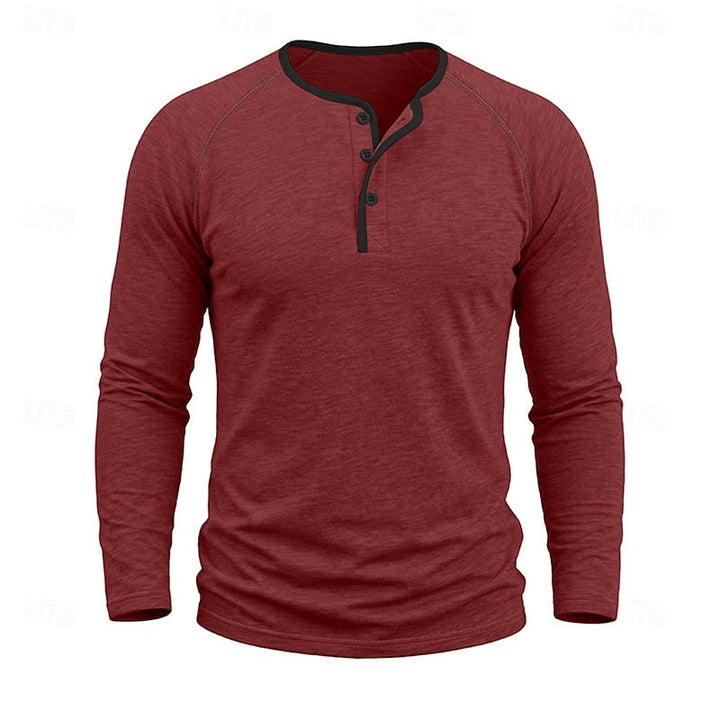 Owen | Classic Button Henley Shirt