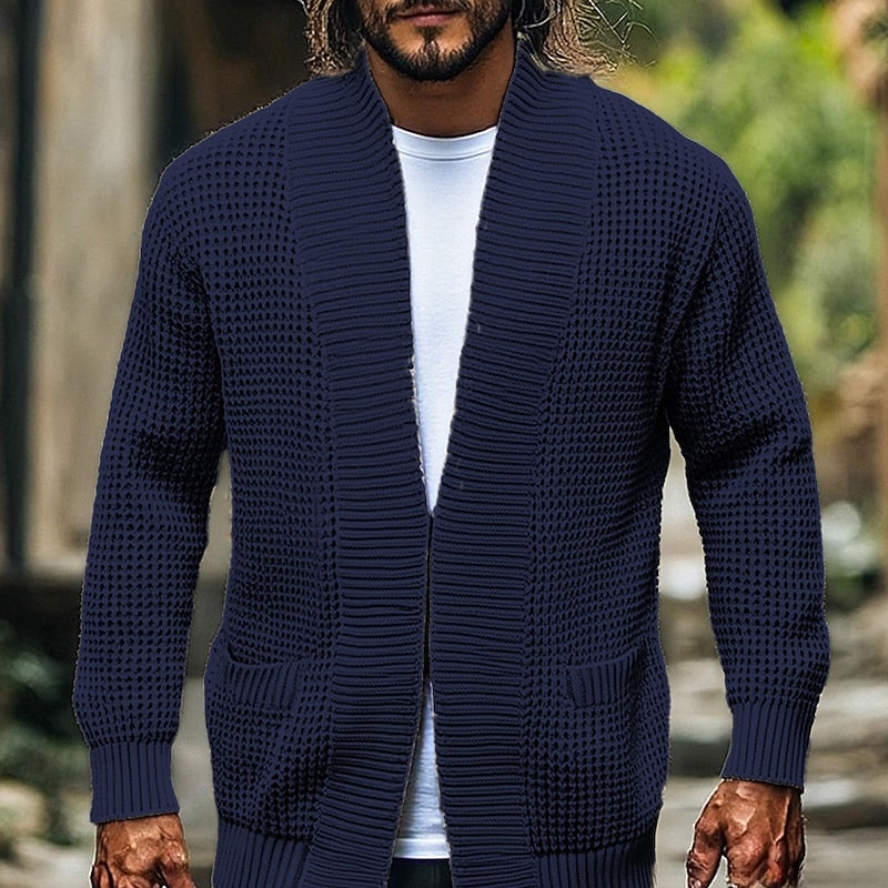 Harrison | Textured Open-Front Cardigan