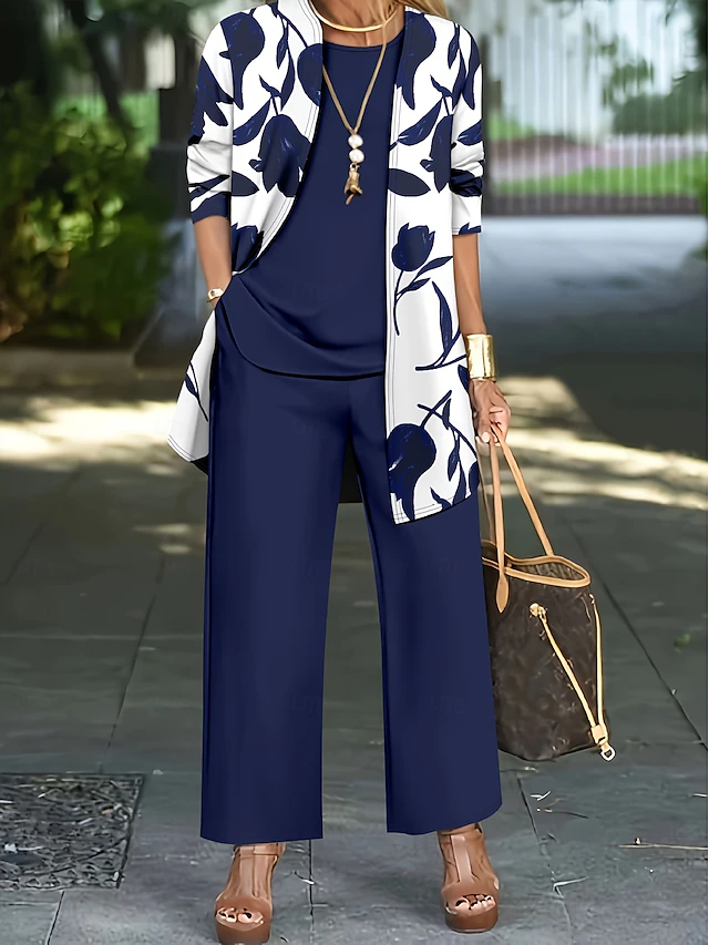Clementine | Floral Three-Piece Pants Set