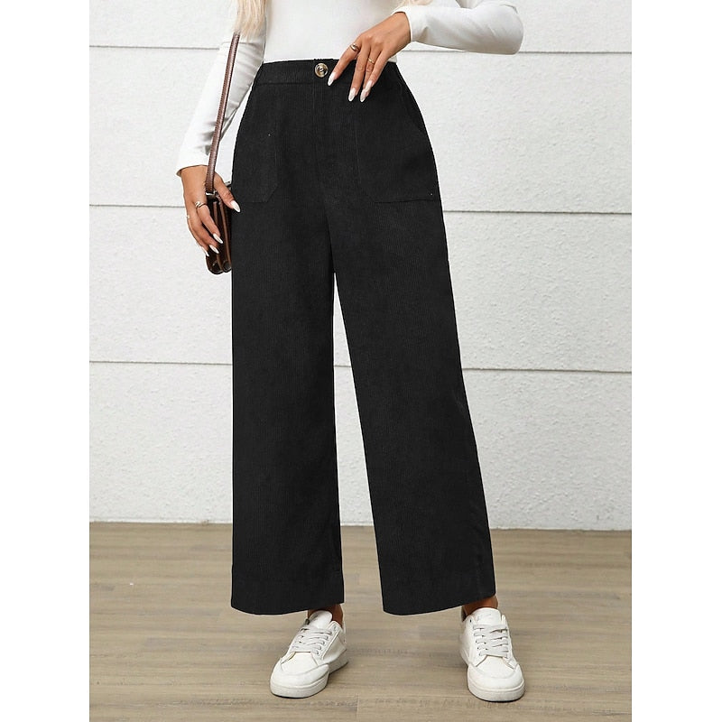 Simone | Wide-Leg High-Waist Pants
