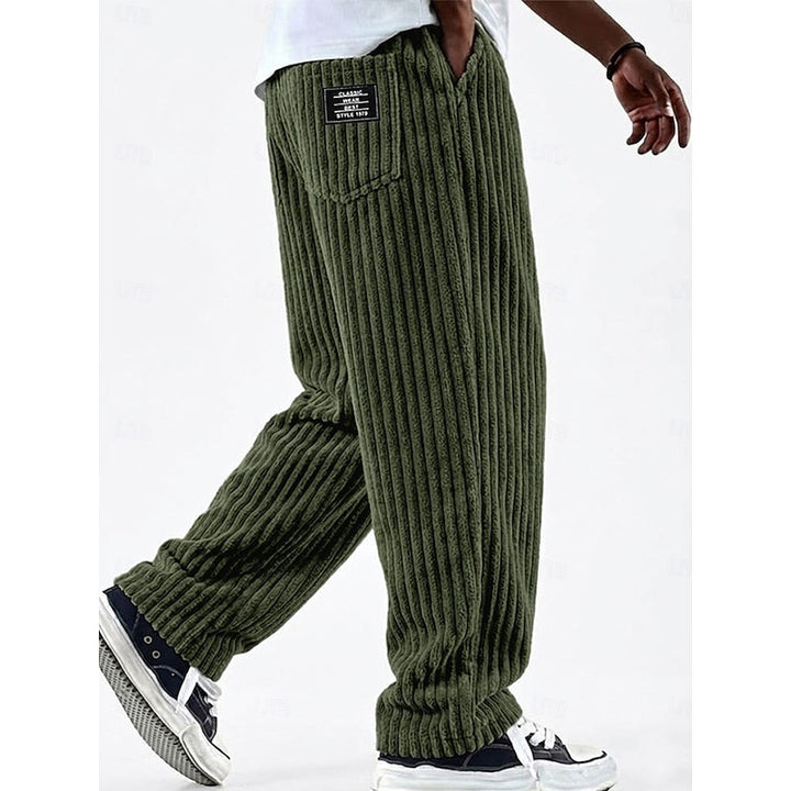 Bradford | Ribbed Straight-Leg Pants