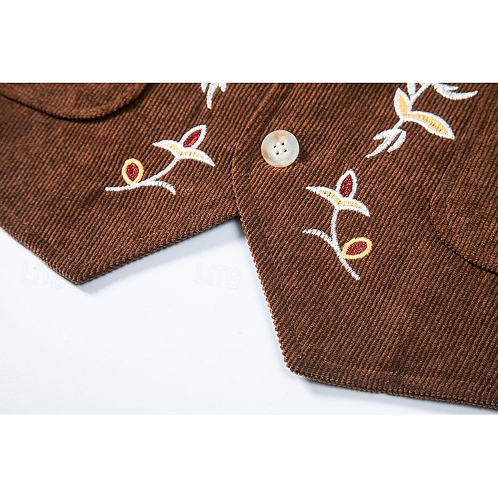 Otis | Embroidered Single-Breasted Waistcoat